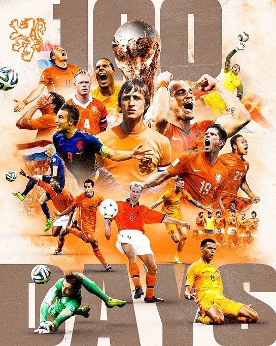 必赢官网下载-你能认出几个？荷兰队晒名宿海报：世界杯还有100天就开始了！